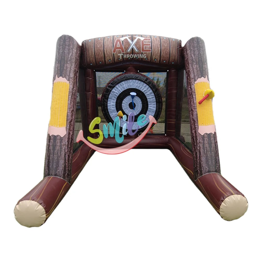 Outdoor Commercial Events and Carnivals Sport Sticky Axe Throwing Game Inflatable for Kids and Adults