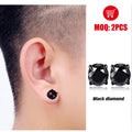 CE Custom Fashion Stainless Steel Jewelry Clip No Cartilage No Piercing Minimalist Magnet Ear Cuff Magnetic Earrings for Men