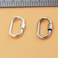 Gold Plated Asscher Cut Screw Lobster Clasp Carabiner Lock Connectors for Bracelet Necklace Jewelry Findings