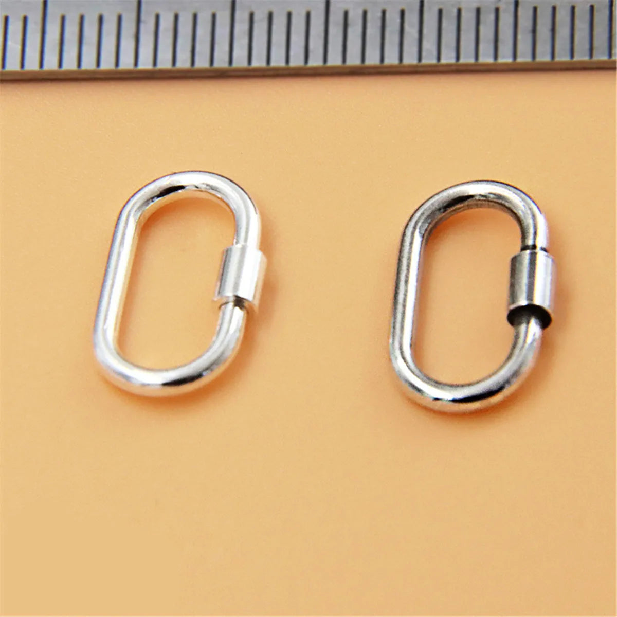 Gold Plated Asscher Cut Screw Lobster Clasp Carabiner Lock Connectors for Bracelet Necklace Jewelry Findings