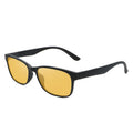 Hot Selling Square Frames Glasses Blue Light Blocker Glass Comput Eyeglass With Yellow Lens