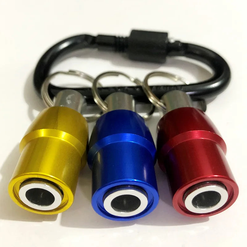 Yunbei Multi-Color Keychain Smooth Socket Head Splicer 1/4 Batch Head Quick Release Convertible Extension Rod With Carabiner