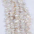 Zhuji Freshwater Real Pearls Natural 10*24mm Biwa Shape Irregular Shape Pearl String