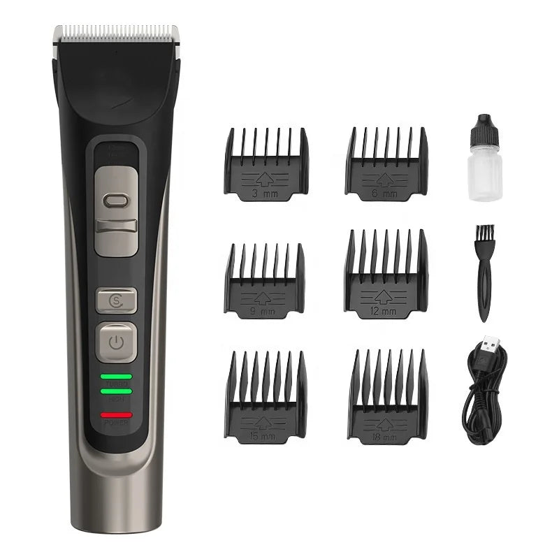 USMILEPET Sustainable Ceramic Dog Clippers USB Rechargeable Electric Hair Trimmers Shaver Shears for Dogs & Cats