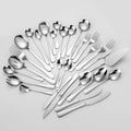 Silverware Set With Serving Utensil Heavy Duty Stainless Steel Cutlery Sets for Home Restaurant Mirror Finish Dishwasher Safe 12