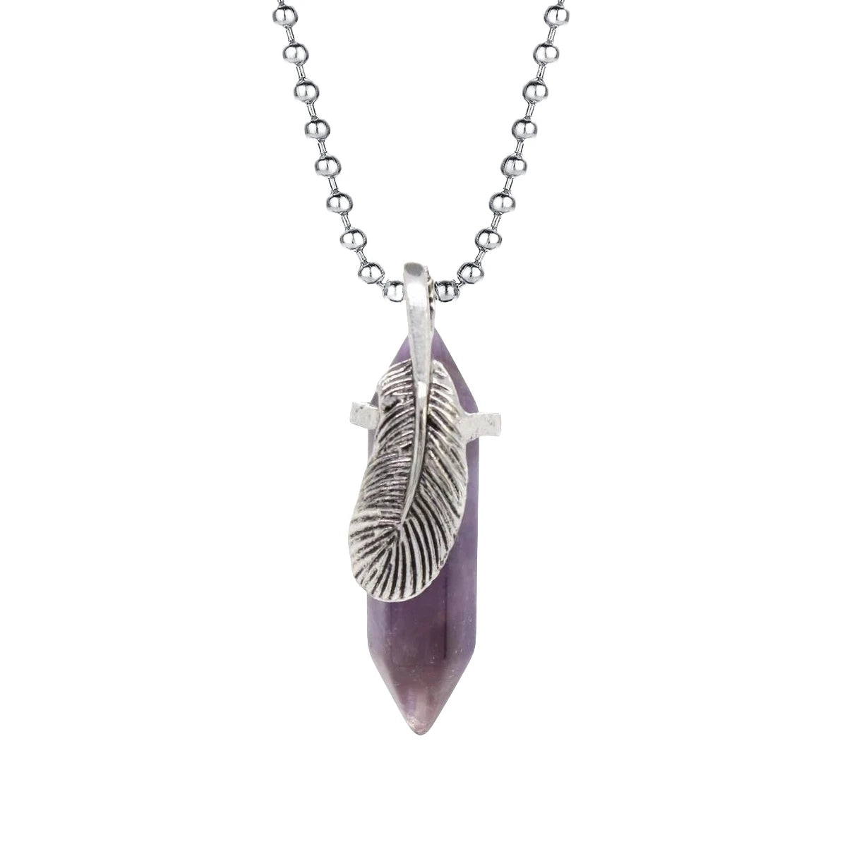 Silver Alloy Phoenix Round Hexagonal Column Crystal Pendant Necklace As a Holiday Gift for Girlfriend and Mom