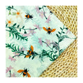Low MOQ Lovely Bees Floral Printed 100% Cotton Poplin Fabric Woven Lightweight Girls Boys Dress Skirts Fabric