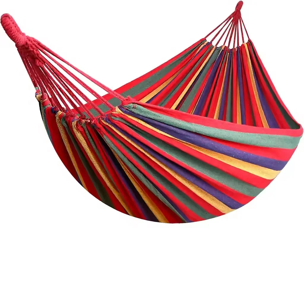Woqi Outdoor Cloth Hand Crafted Stain Baby Spring Cradle Cotton Fruit String Hammock for 2 People