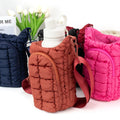 Wholesale Puffer Tote Bag for Water Bottle Factory Puffer Bag Crossbody Holder Custom Water Bottle Puffer Message Bag