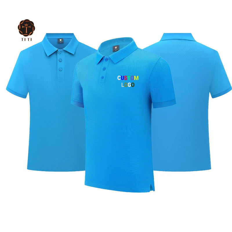 Wholesale 100% Cotton t Shirts Blank Plain Polo Shirts Custom Embroidery Logo Printing Golf Polo T-shirts for Men