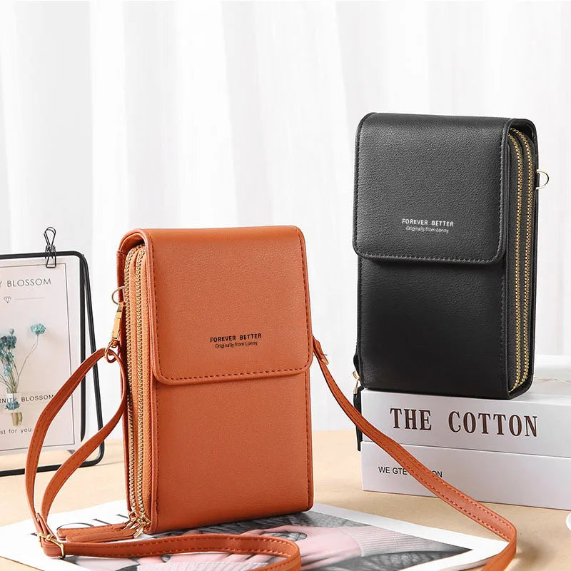 Fashion Crossbody Bag Ladies Cell Phone Bag with Touch Wallet Small Shoulder Bag for Girls Women