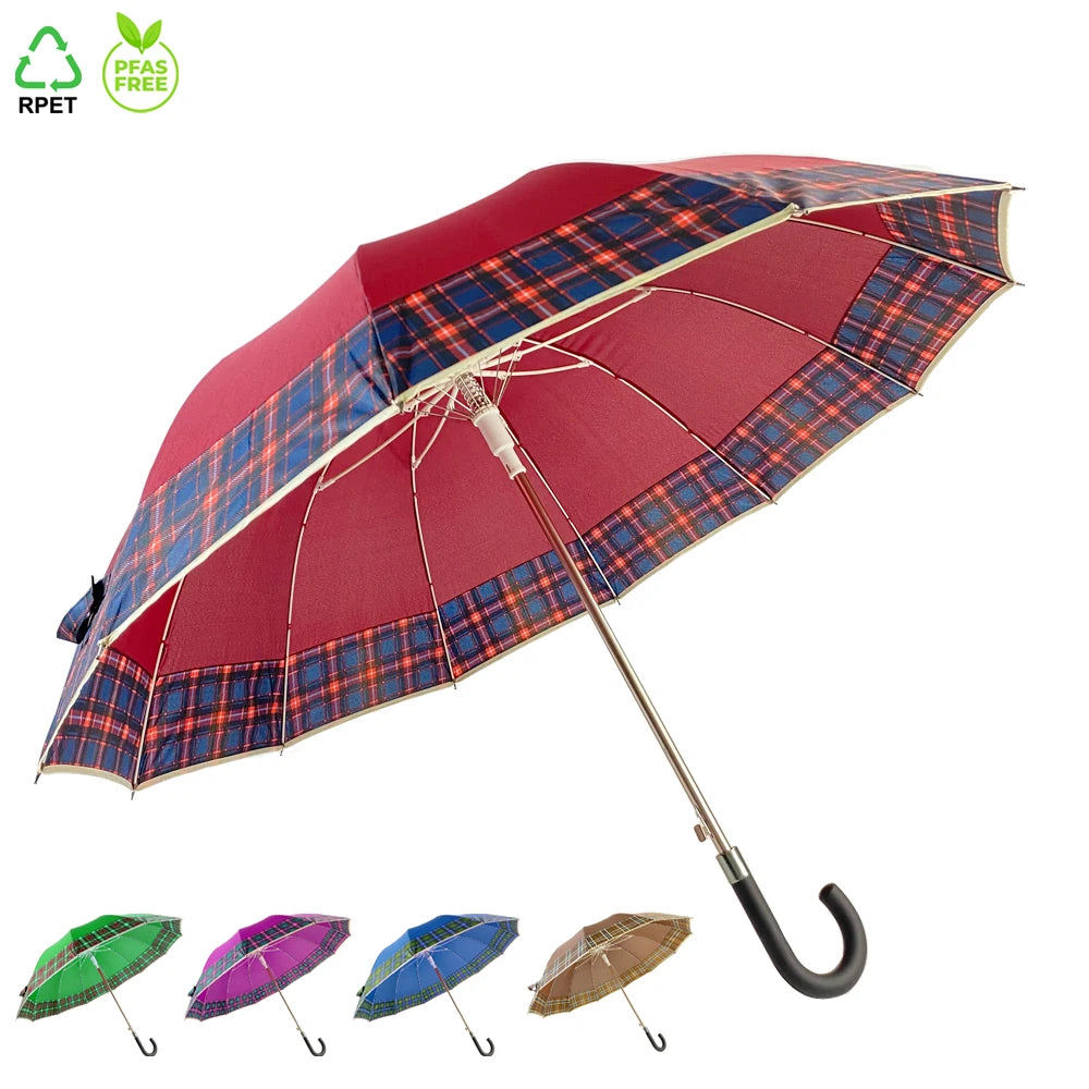 Ovida 25inch Windproof Golf Umbrellas Custom 12 Ribs with Logo Prints Parapluies Guarda Chuva Supplier