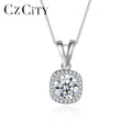 CZCITY Chain Necklace Woman Charm Trendy Sterling Silver Designer Custom Diamond VVS Moissanite Pendant
