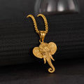 Fashion Modern 18K Gold Plated Elephant Animal Charm Jewelry Necklaces Wholesale Non Tarnish Stainless Steel Necklace for Women