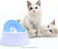 Durable PP Material Cat Dog Drinking Water Fountain with Floating Slow Drinking Spill Prevention for Travel Use
