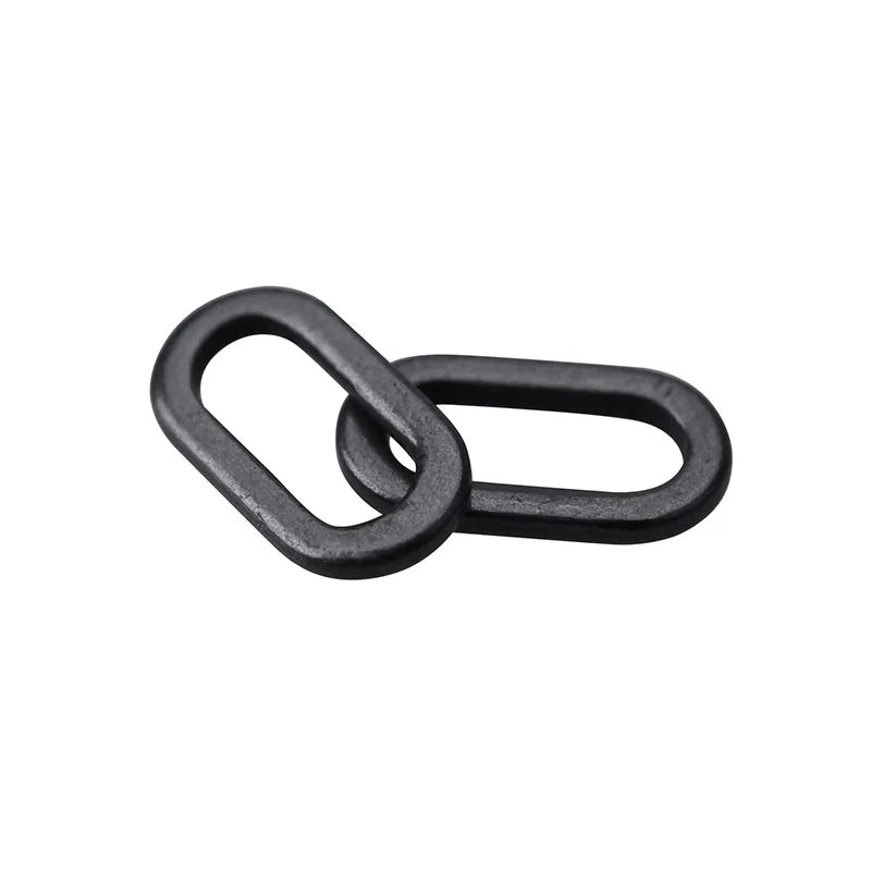 Stainless Steel Oval Ring Hooklink for Carp Fishing Hair Rig Rolling Swivel Fishing Connectors Swivels & Snaps
