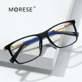 MORESE 2085 Men's Optic Eyeglasses Blue/Black/Transparent Same Style Acetate Frames TR90 Computer Glasses
