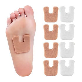 U-Shaped Adhesive Foot Pads Soft Felt Callus Cushion for Metatarsal from Slipping & Rubbing Product Category Toe Caps