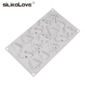 15 Cavity Christmas Style Chocolate Mold Biscuit Fudge DIY Baking Cake Decoration Tool Christmas Decoration Silicone Mold