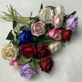 Wholesale Cheap Red Faux Flower Single Velvet Rose Wedding Flower Arrangement