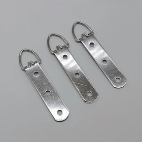 15x88mm D Ring Three-hole Metal Iron Silver Galvanized Brass-plated Photo Album Picture Frame Hanger Wall Hook Box