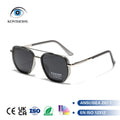 Men's Premium Polarized Sunglasses Double Bridge Mixed Metal Frame UV400 Protection Driving Business Commute Outdoor Daily Wear