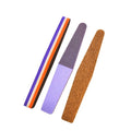 Tri Color Thickened Double-Sided Diamond Shape Sponge Nail File Custom Logo High Elasticity Nail Art Tool