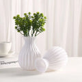 Wholesale Nordic Style Hydroponic Ceramic Plastic Flower Vase Creative Decorative Ins Style Ornament for Flower
