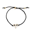 Hot Sale Fashion Twelve Constellations Bracelet Zodic Card Adjustable Black Rope Bracelet for Women Men