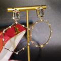 Ilona Sparkling Asymmetric Geometric CZ Earrings 18K Gold Plated Copper Emerald Cut Crystal Hoop Drop Studs Party Jewelry Gift