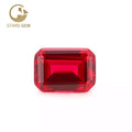 Starsgem Wholesales Gemstone Jewelry Fancy Color Emerald Cut 1.5CT Loose Lab Grown Ruby