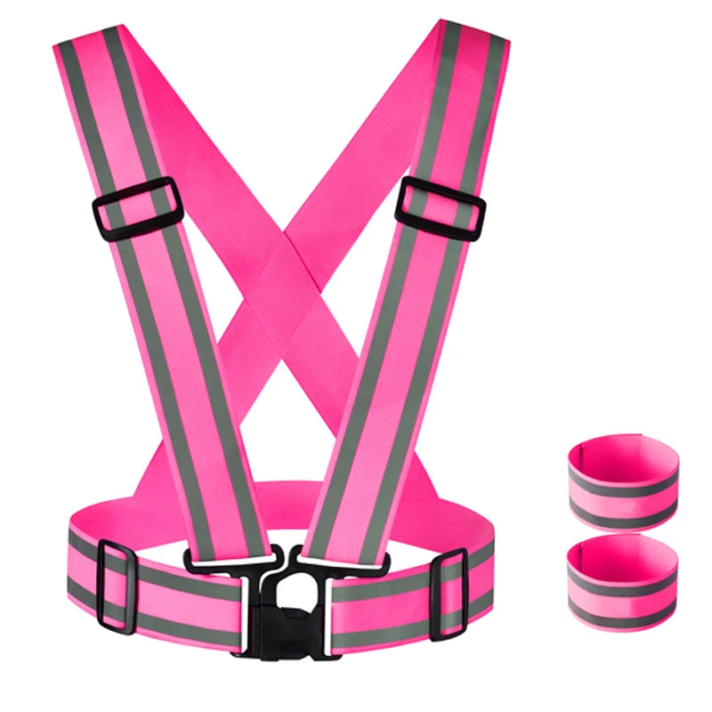 YouGuang Reflective Fabric for Strap Vest Polyester Band Reflective Belt With High Visibility Outdoor Sport Wearing Safe Outfit
