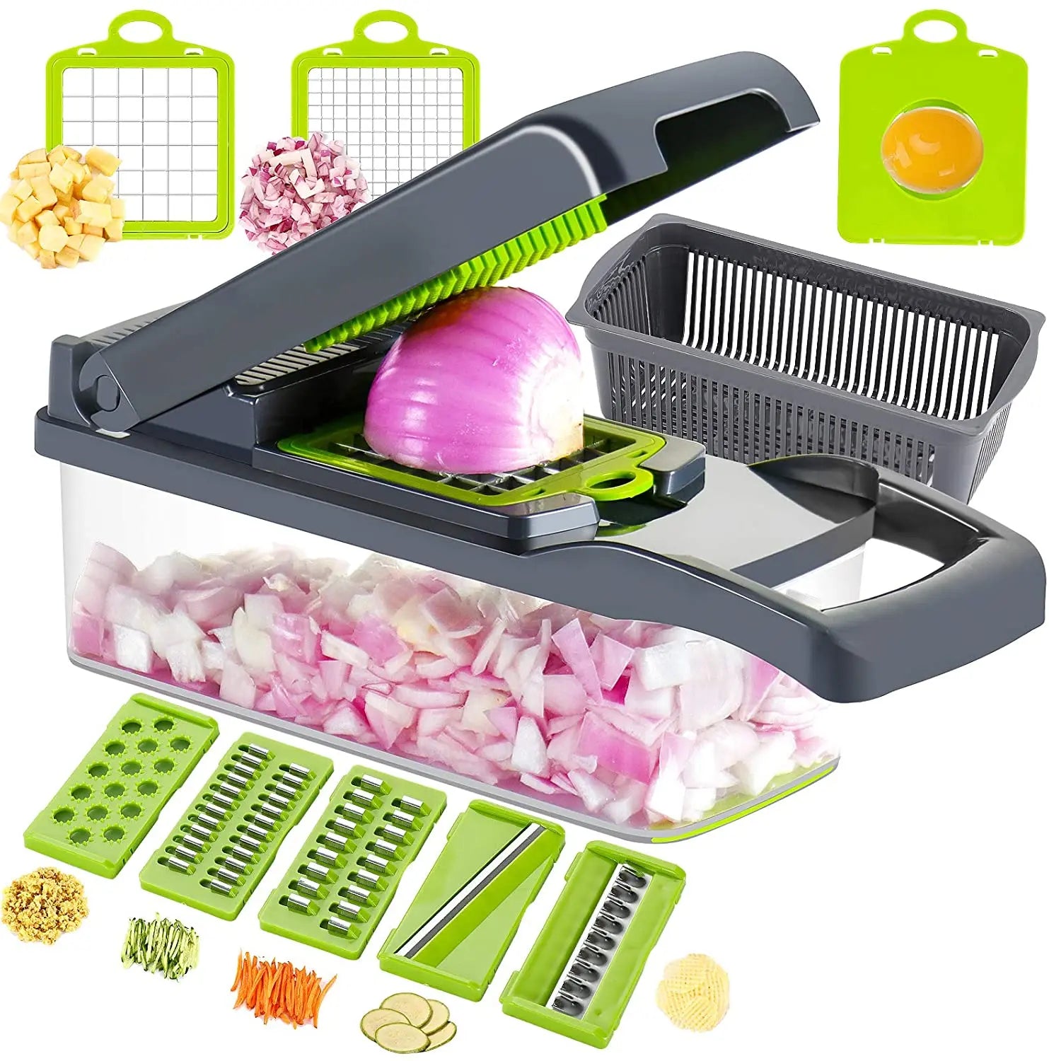 100 Genuine Guaranteed Kitchen Hand Operated Food Slicer Chopper Cutter Dicer Vegetable Cutter Machine