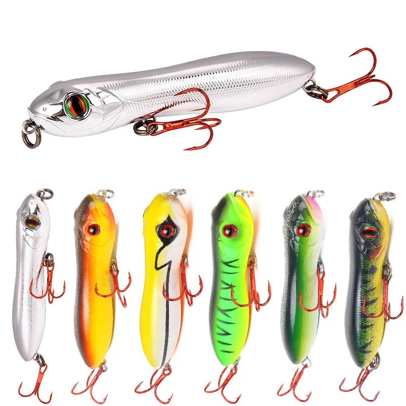 Tackle Products Floating TOP Water Pencil Luya Lures Snake Head Simulation Hard Lures 10.5cm/16g Artificial Fishing Lures