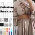 Embroidery Kimono Abaya EID High Quality Islamic Clothing Cardigan Open Abaya Dubai Women Muslim Dress