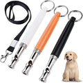 Professional Eco-Friendly Stainless Steel Ultrasonic Dog Agility Training Whistle with Adjustable Frequencies and Lanyard