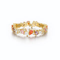 Fashion Jewelry Colour Zircon Ring 925 Sterling Silver Colour 5A CZ Jewellery Gold Plated Rings for Woman