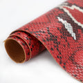 PU Leather Snake Skin Pattern Animal Skin Pattern Glossy Customizable for Clothing and Handbags