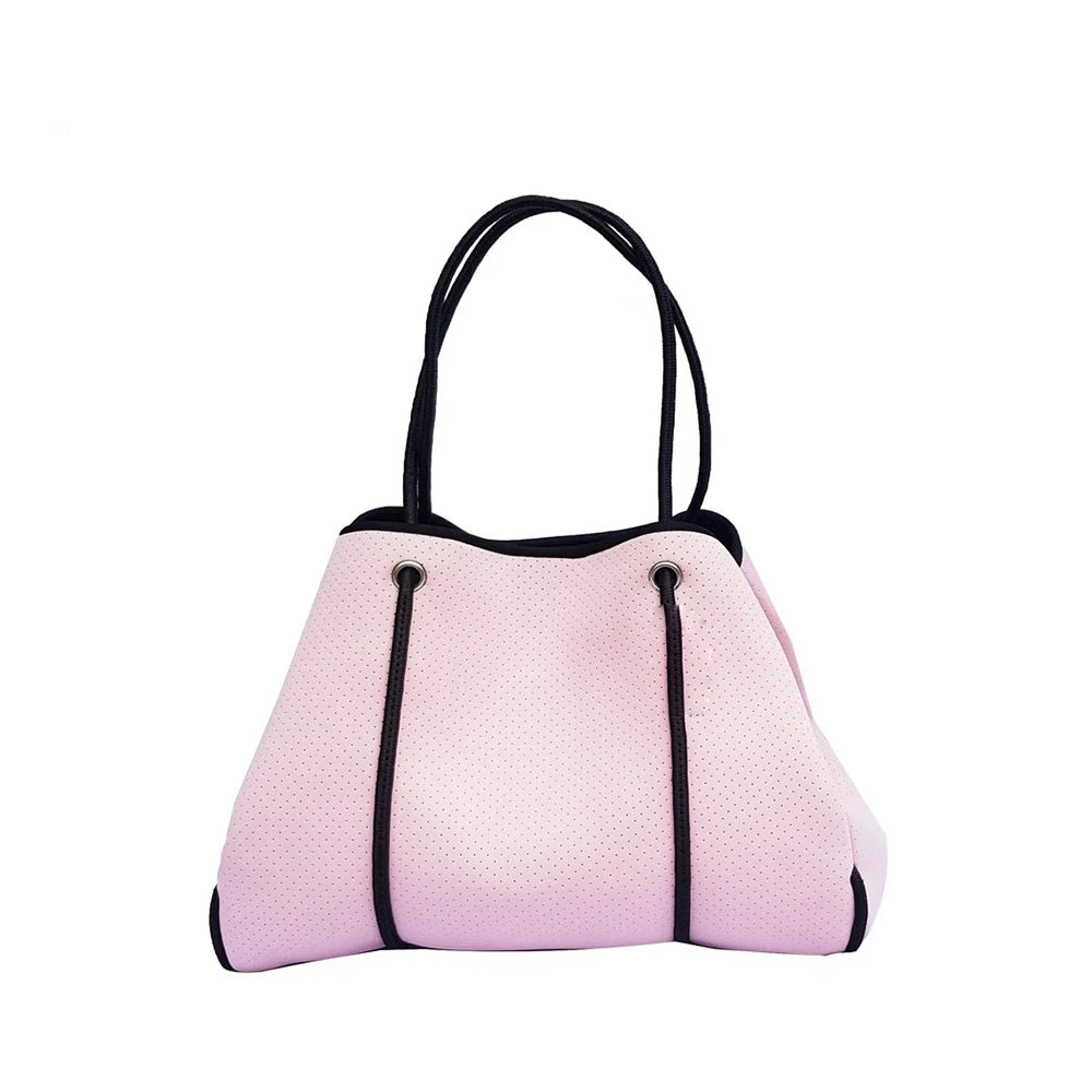 Large Multipurpose Beach Casual Tote Bag with Open Top Waterproof Neoprene Portable Design for Girls-Gym & Daily Use
