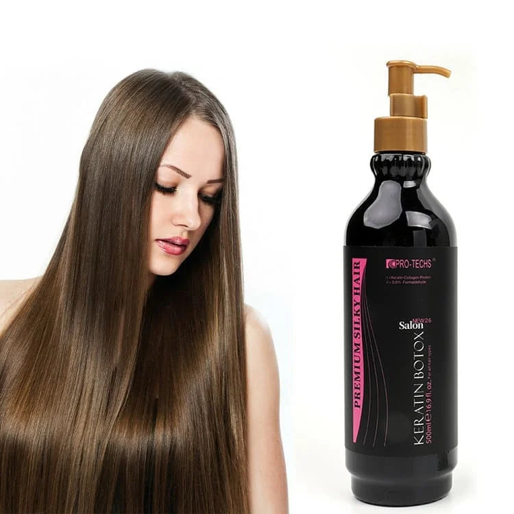 PRO TECH 2.6 New SILKY Hair Keratin Treatment Unisex Smoothing Straighten Brazilian Keratin Hair Conditioning Treatment