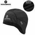 ROCKBROS Cycling  Winter Hats Keep Warm Bandana Sports Ski Running Headband Windproof Bicycle Hat Men Riding Head Hat