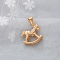 New Fashion Jewelry 18K Gold Color Plated Animal Pendant Stainless Steel for DIY Jewelry Horse Charm Pendant Accessories