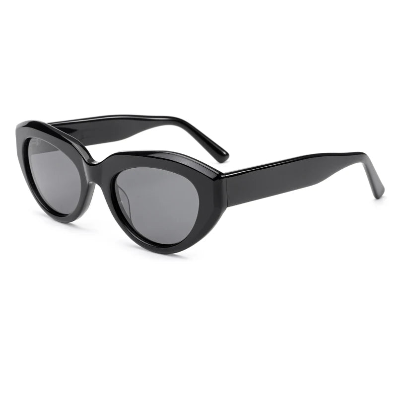 FEROCE Vintage Acetate Trendy Cat Eye UV400 Unisex High Quality Custom Logo Square Sunglasses