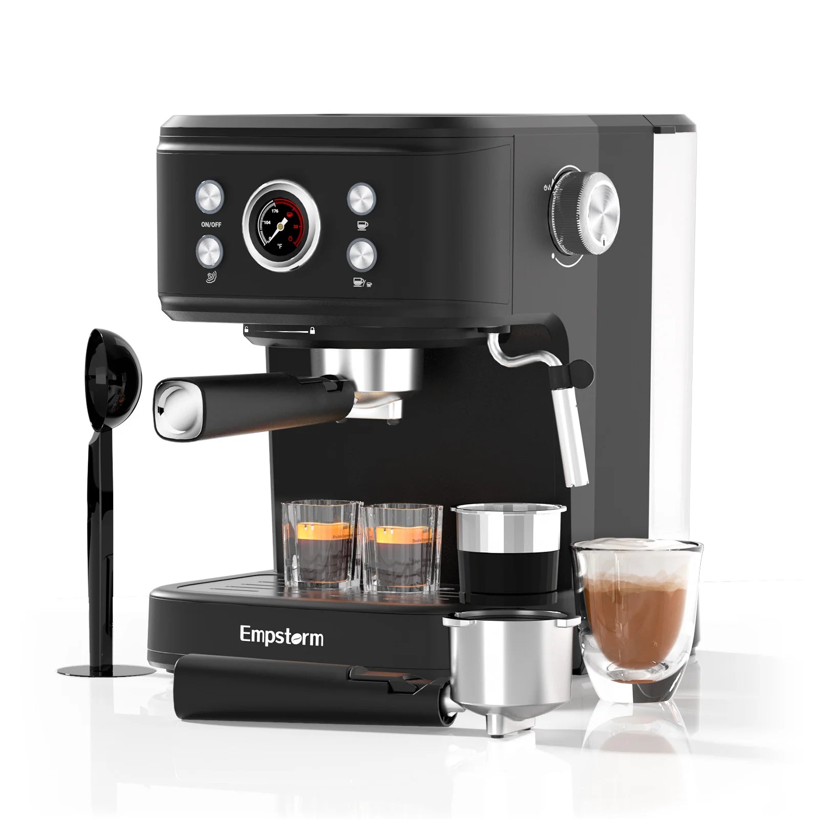 For Intelligent Electric Semi-Automatic Professional Espresso Coffee Machine 20Bar Pump Milk Frother for Household Hotel