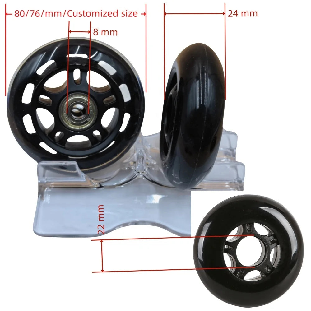 Roue De Patin Pu Rodas Blade Shoes Skatewheels 80mm Patines En Linea Ruedas Para Patines De 4 Ruedas Roller Inline Skate Wheels