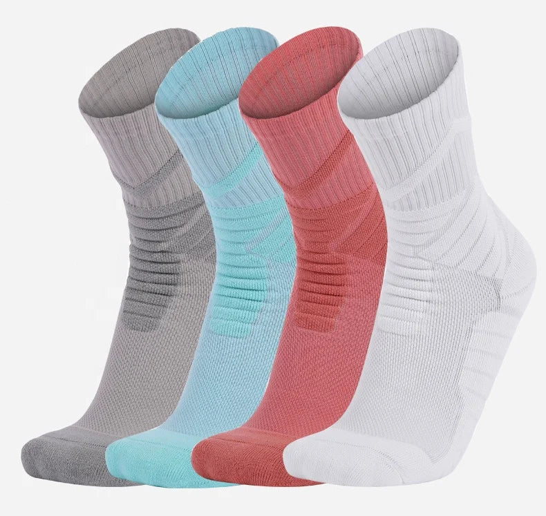 Wholesale Premium Terry Cushion Gym Athletic Women Men Sport Basketball Custom Logo Socks