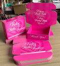 Custom Printing Rigid Pink Product Packaging Corrugated Gift Wrap Shipping Paper Boxes
