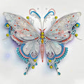 5D Diamond Painting Set Special Shaped Drill Butterfly Diamond Painting DIY Home Wall Decoration Painting Kit