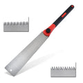 Fixed Blade 0.4\" Plastic Anti-Skid Handle White 65MN Steel OEM Woodworking Pull Hand Saw Three Sides Teeth for DIY Projects