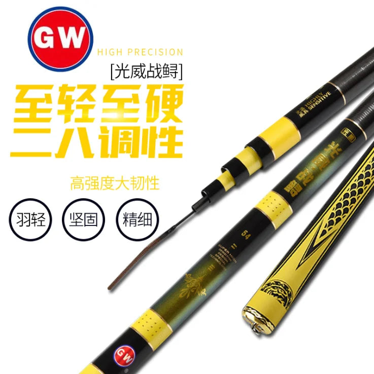 GW 6H 19 Tonality Giants Hard Violence Sturgeon Fishing Rod Super Hard Taiwan Fishing Rod 4.5-8.1M Catch Big Fish Drag Power 7Kg